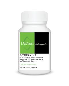Front of the DaVinci L-Theanine bottle