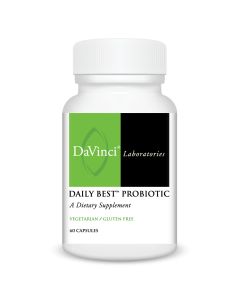 Front of the DaVinci Daily Best™ Probiotic bottle