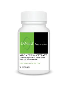 Front of the DaVinci Magnesium Citrate bottle