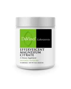 Front of the DaVinci Effervescent Magnisium Citrate jar