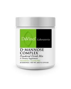 Front of the DaVinci D-Mannose Complex jar