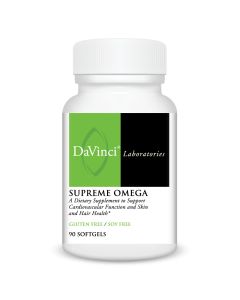 Front of the DaVinci Supreme Omega bottle