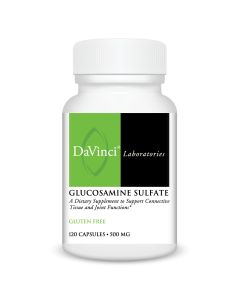 Front of the DaVinci Glucosamine Sulfate bottle