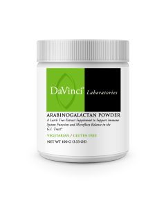 Front of the DaVinci Arabinogalactan Powder jar