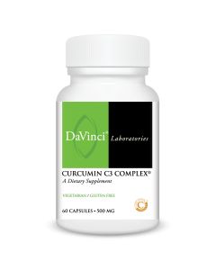 Front of the DaVinci Curcumin C3 Complex® bottle