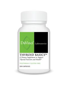 Front of the DaVinci Thyroid Basics™ bottle