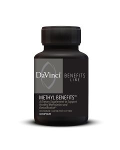 Front of the DaVinci Methyl Benefits™ bottle