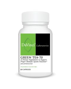 Front of the DaVinci Green Tea-70 bottle