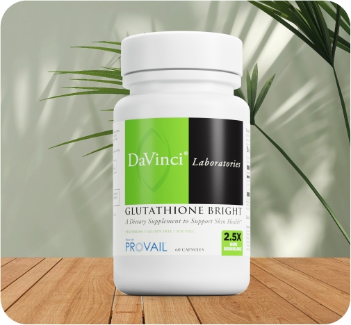 Glutathione Bright Glutathione Bright bottle sitting on a table.